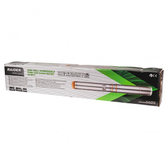Дълбочинна водна помпа Raider RD-WP71, 10T, 750 W, 90 l/min Дълбочинна водна помпа Raider RD-WP71, 10T, 750 W, 90 l/min