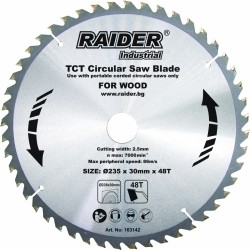 Циркулярен диск за дърво Raider RDI-CS27, 235 х 30 mm, 48T Циркулярен диск за дърво Raider RDI-CS27, 235 х 30 mm, 48T