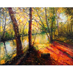 Рисуване по номера - Есенен следобед, 40х50см