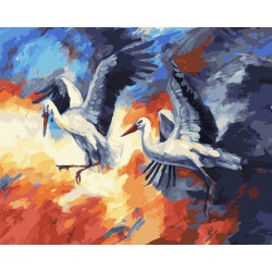 Рисуване по номера - Пролетно настроение, 40х50см