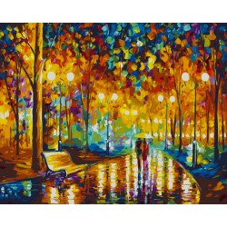 Рисуване по номера - Светлините на града, 40х50см