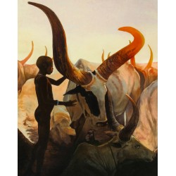 Рисуване по номера - Духът на Африка 2, 40х50см