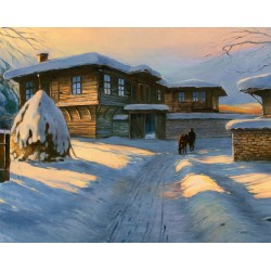 Рисуване по номера - Последни слънчеви лъчи, 40х50см