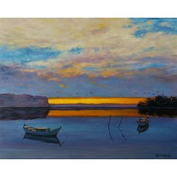 Рисуване по номера - По здрач, 40х50см