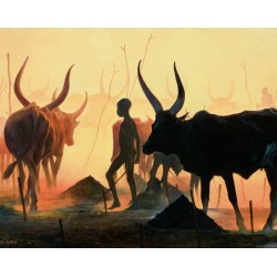 Рисуване по номера - Духът на Африка, 40х50см