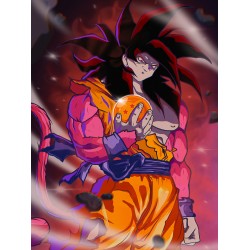 Рисуване по номера - Goku, 40х50см