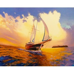 Рисуване по номера - Летен устрем, 40х50см