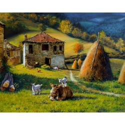 Рисуване по номера - Някъде в Родопите, 40х50см