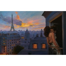 Рисуване по номера - С ухание на Париж, 40х60см