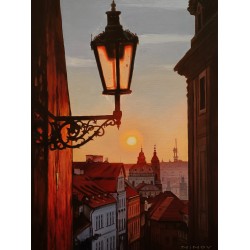 Рисуване по номера - Златна Прага, 40х50см