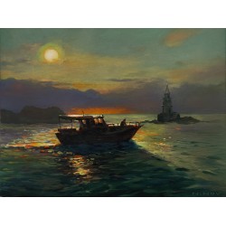 Рисуване по номера – Ахтополски залез, 40х50см