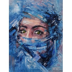Рисуване по номера - Очите на пустинята, 40х50см